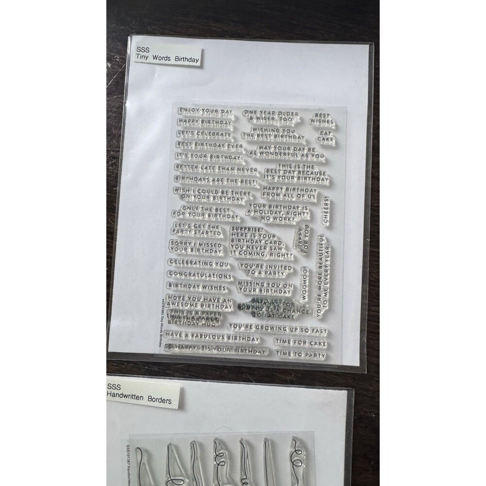 Lot of 5 - Simon Says Stamp Clear Sentiments - Picture 6 of 6